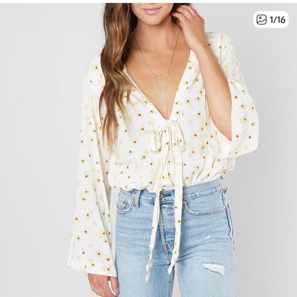 Intimately Free People Floral boho top size M
